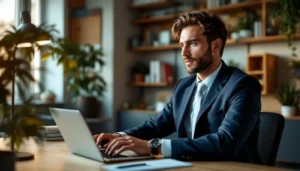 Linkedin outreach automation for small business - cinematic editorial photograph